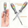 Farbiger Elektriker-Prüfstift mit hoher Helligkeit, induktiver Typ, Hochpräzisions-Spannungsprüfer zum Aufspüren von Kabelbrüchen, Heimwerkerwerkzeuge