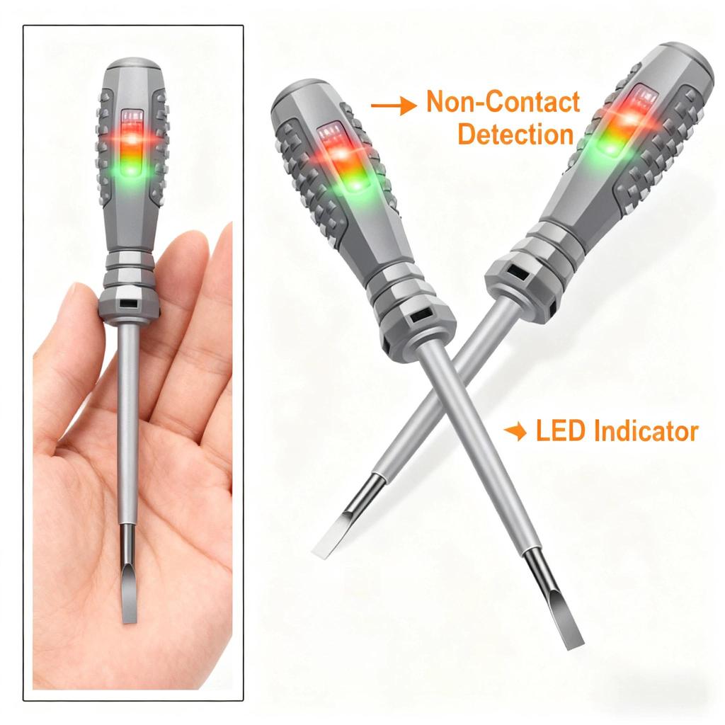 Farbiger Elektriker-Prüfstift mit hoher Helligkeit, induktiver Typ, Hochpräzisions-Spannungsprüfer zum Aufspüren von Kabelbrüchen, Heimwerkerwerkzeuge