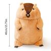 MikQig Marmot Plush Toy, Large, Huggable Pillow, Lifelike Animal, Soft and Fluffy, Cute Animal, Style 2, Figurine, Christmas, Birthday Gift, 40x30x30c