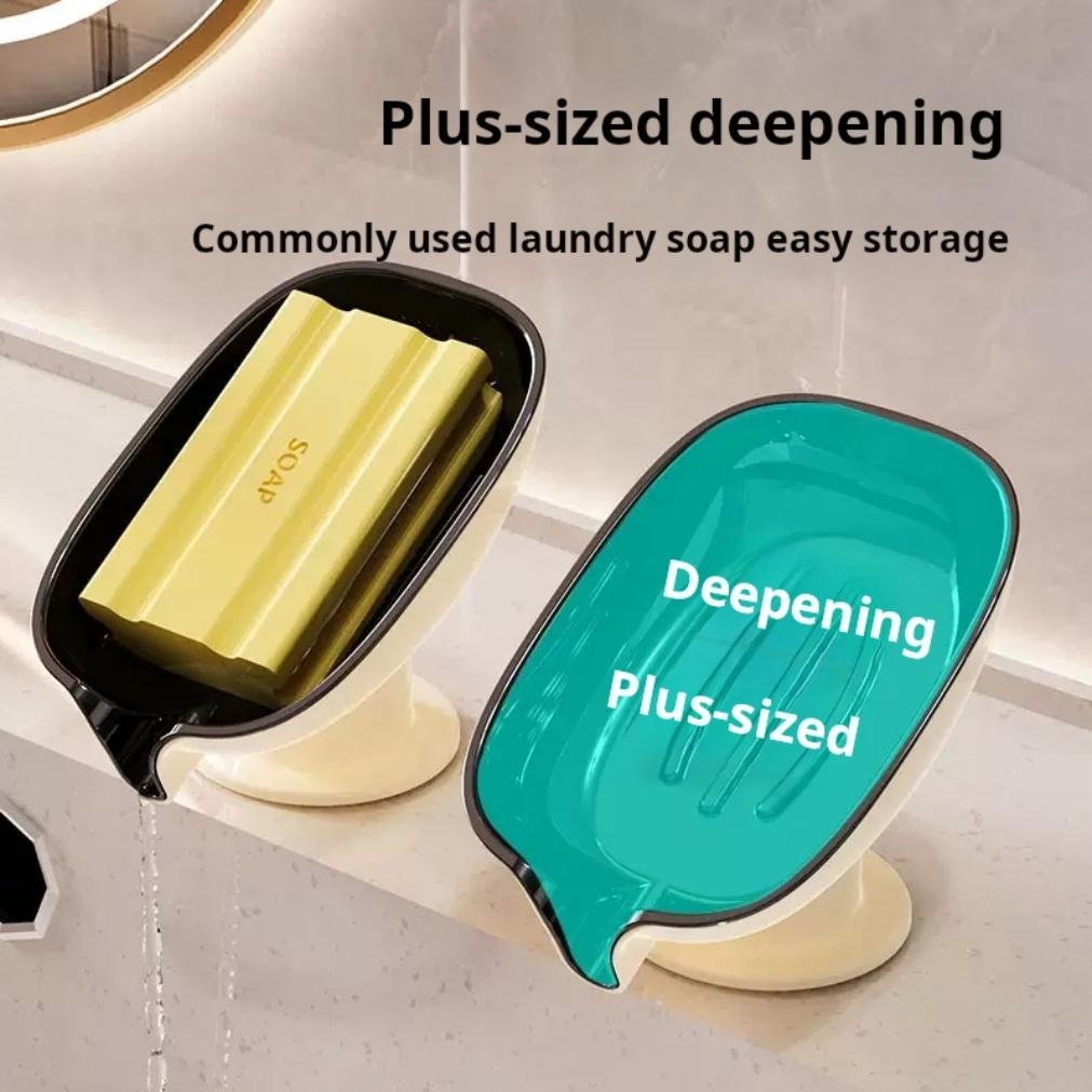 Super Suction Cup Soap Dish with drain water For Bathroom Soap Holder Kithn Sponge Holder Soap container Bathroom Supplies