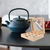 Wooden Tea Box 9 Grids Multifunctional Tea Storage Box 14.5X14.5X5cm Home Tea Bag Storage Boxes Holder Organizer For Jewelry