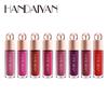 Handaiyan 8-Farben Perlmutt Lipgloss Wasserdichter Flüssiglippenstift mit Transferfester Glitzer