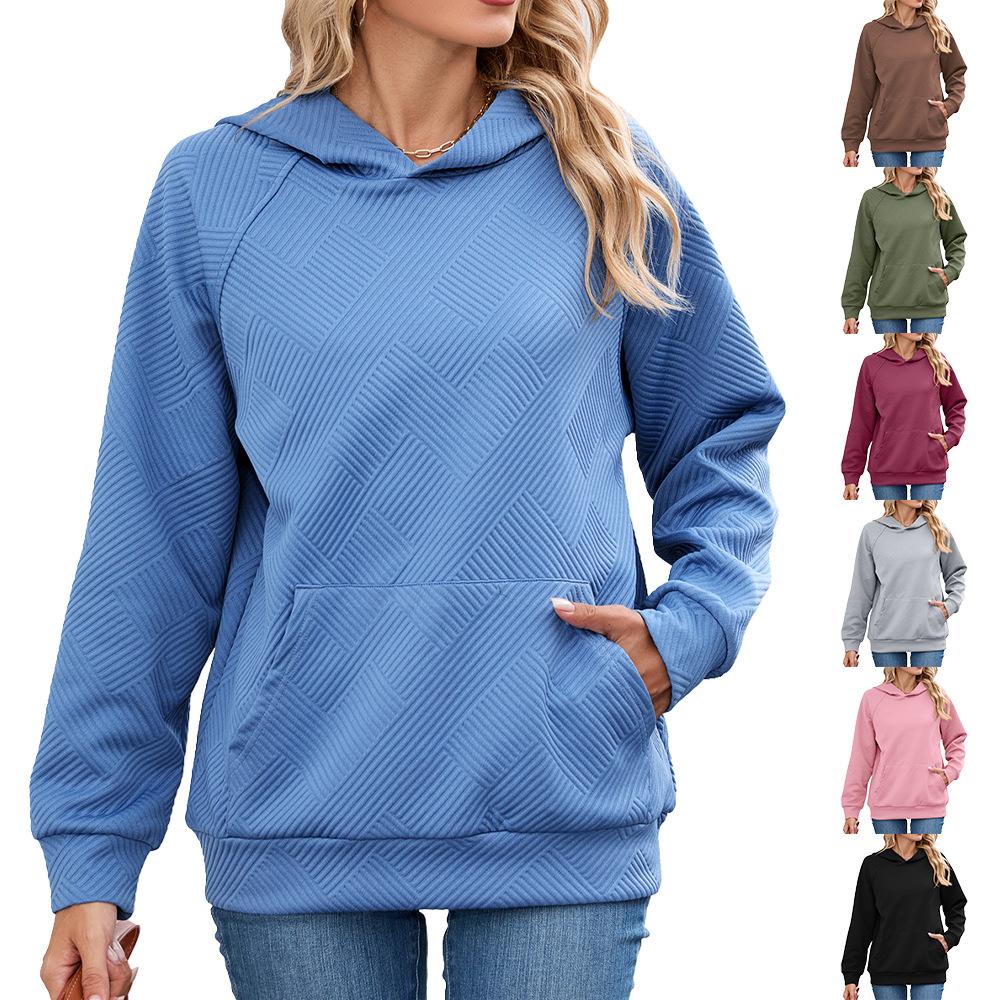 Solid Casual Loose Hoodies For Woman 2025 Autumn Designer Women's Oversized Long Sleeve Pullover Sweatshirts Vintage Female Tops