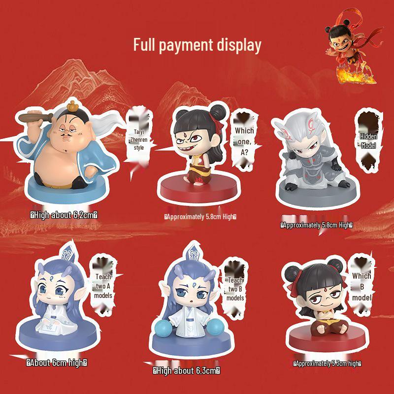 Nezha: Reborn Series Blind Box Figurine - Chinese-Style Anime Action Figure Doll Ornament.
