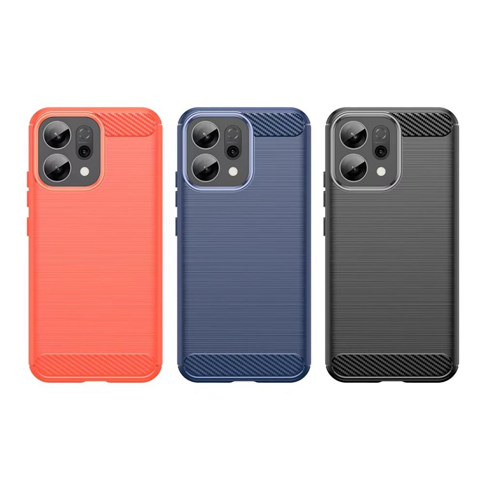 Carbon Fiber Pattern Brushed Soft Case For OPPO Reno 15 14 13 Pro/15F 14F 13F Shockproof Matte TPU Rugged Bumper Protector Cover