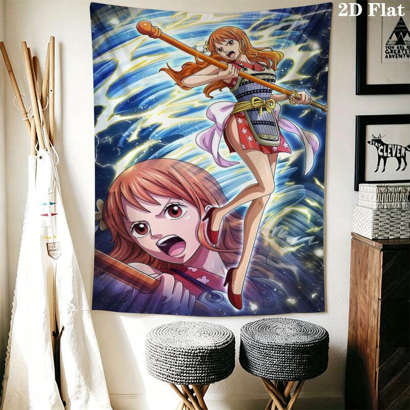 Nami Wall Tapestry Aesthetic Wall Hanging Printed Fabric Blanket Decorative Tapestries For Bedroom Living Room Home Decor
