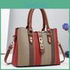 Stylish Size Large Color Block Tote Bag For Women Ideal For Casual Occasions