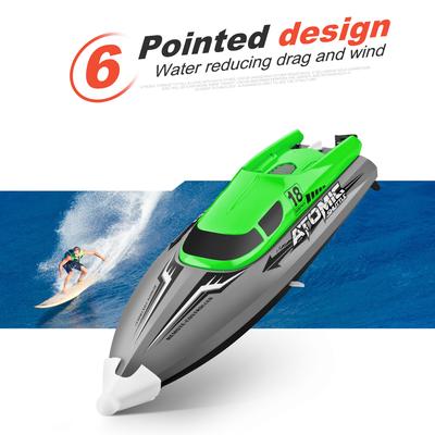 RC Boat Remote Control Boat z 30KM / H High Speed IPV7 wodoodporna 2.4GHz 4-kanałowa łódź wyścigowa dla