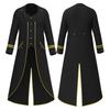 Jiamei Unisex Adult Retro Gothic Steampunk Mid-Length Tailcoat Halloween Costume