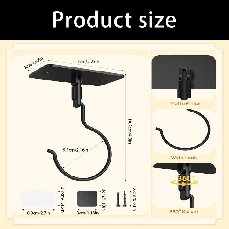 2Pcs Wall Mounted Hook For Fruit Storage And Home Organization