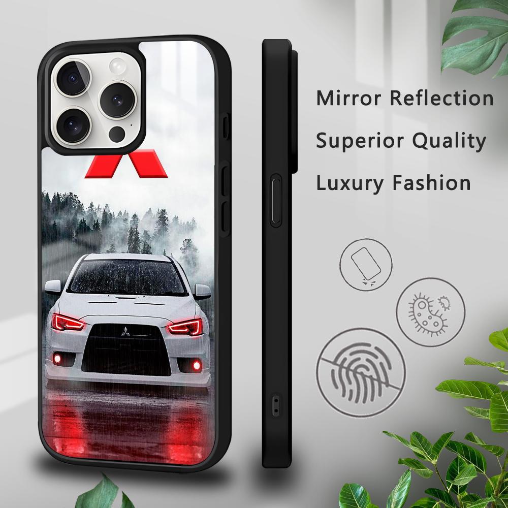 

M-Mitsubishi M-Motors Phone Case For iPhone 16 15 14 13 12 11 Pro Xs Max Mini Plus Celulares Hard Funda iPhone12mini