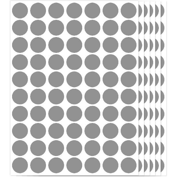 1400 PCS Red Circle Dot Stickers 3/4" Round Color Coding Label Stickers (Red)