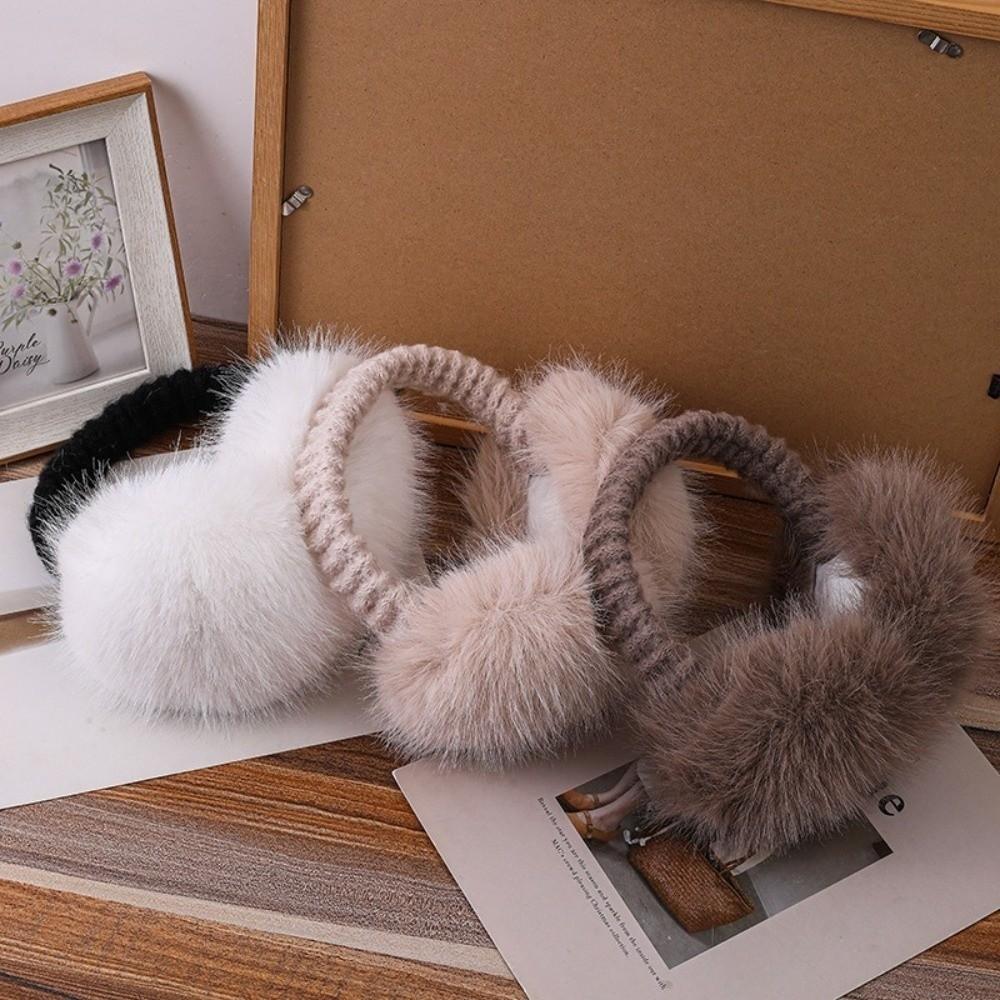 Folding Winter Earmuffs Faux Fur Ear Warmer Fashion Earflap Protection for Men Women