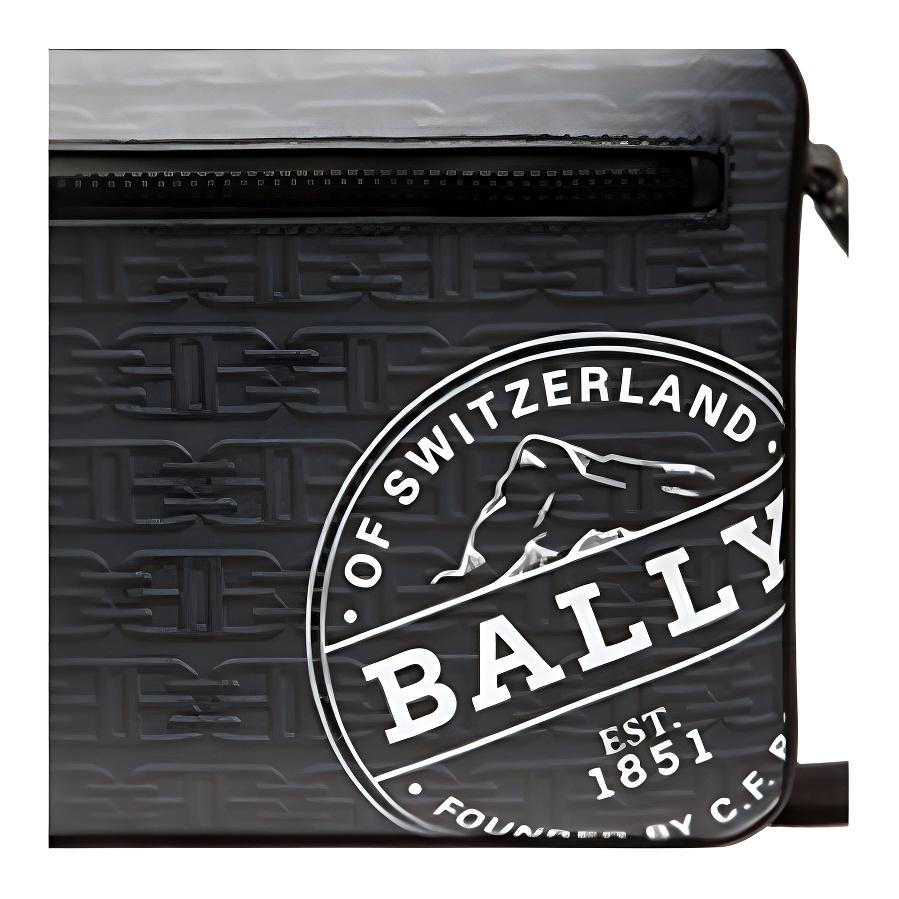 Bally Silvar.Sbc Logo Print Two-In-One Canvas Tote Crossbody Bag Men Bags Black 6236811
