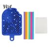 Stress Relief Tools Silicone Sensory Activity Board, Christmas Tree Rainbow Ice Stick French Fries Portable Fidget Toys Board with Strings, Silent Toy