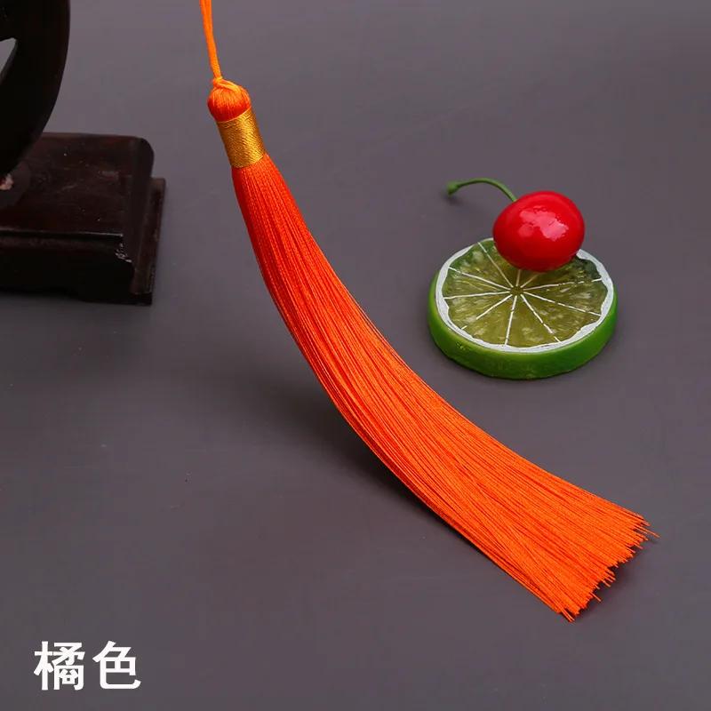 17CM Long Tassel Spike Chinese Clothing DIY Accessories Musical Instrument Pendant Ice Silk Vertical Spike Tassels for Crafts
