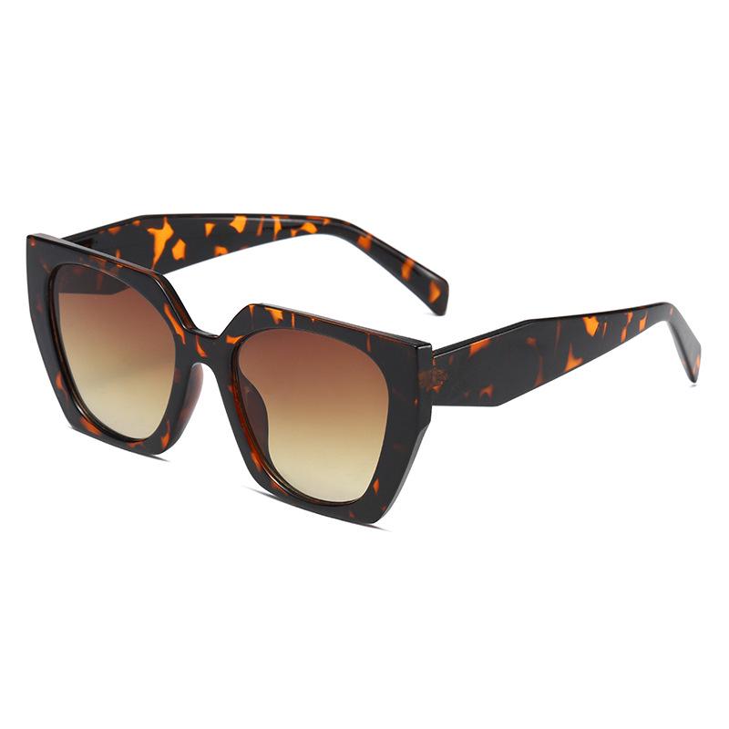 3282 Large Frame European & American Fashion High-End Polygon Cat Eye Sunglasses - Unisex UV Protection