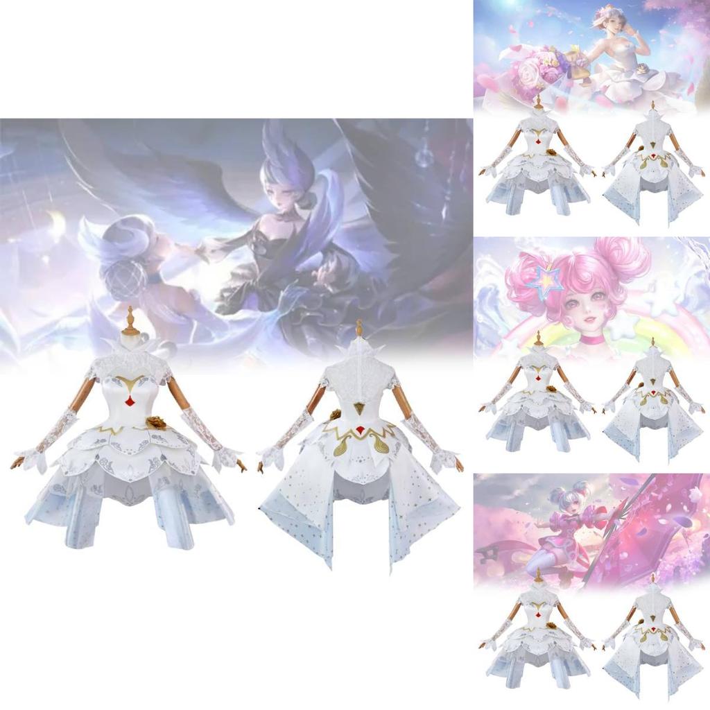 Fresh And Sweet Pure White Xiao Qiao Cosplay Costume For Honor Of Kings Game Lovers