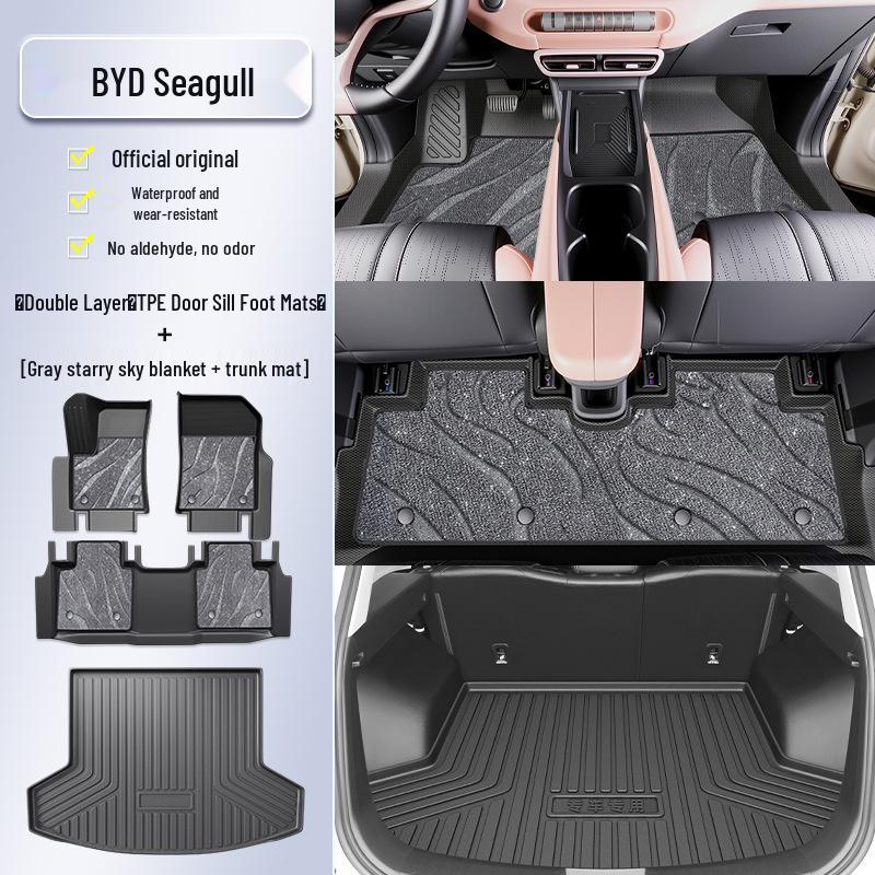 2025 BYD Seagull Full Coverage TPE Floor Mats - Car Interior Accessories
