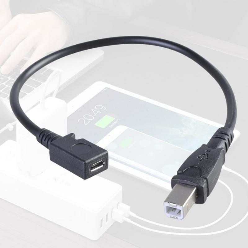 29cm USB 5Pin Data Sync Cable USB 5Pin Female to USB B Male Adapter Cable for Printer Scanners Musical Instrument