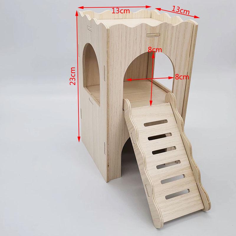 Small Hamster & Sugar Glider Hideout: Cozy Villa for Pet Nests, Bedrooms & Landscaping