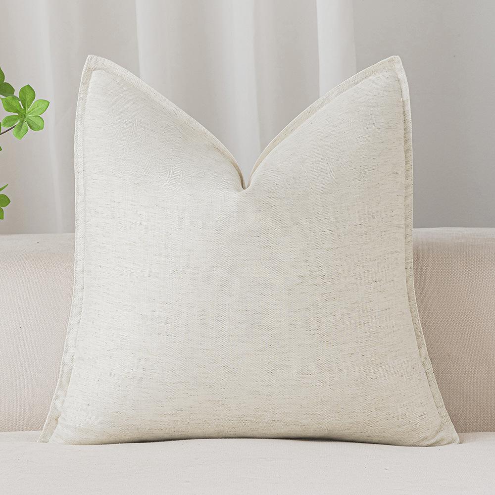 

Теннис Чехол на подушку Елочка Лен Дышащий Чехол на подушку Подушка Легкая Роскошь Диван Прикроватный Квадратная Подушка для спины 45 * 45Cm without core