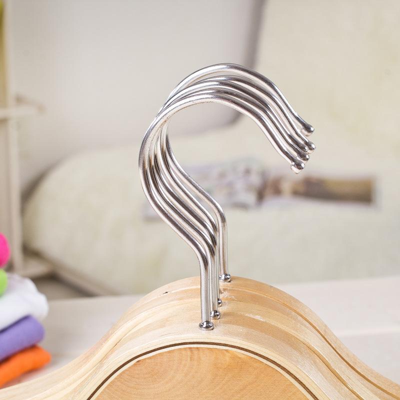 42 Cm Non-Slip Wood Clothes Hanger Coat Hanger for Clothing Store Home Suit Plywood Wooden Hangers Smooth Finish 5 Pcs / Lot