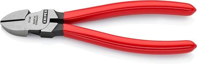KNIPEX Diagonal 160mm Cutters, Length, Plastic-Coated Handle, 7001-160