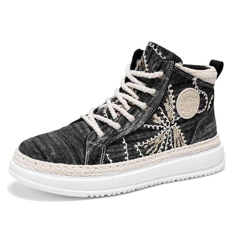 

Canvas shoes men s summer sports breathable country fisherman corduroy cloth shoes men s casual flat shoes 44