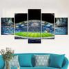 5 Panel Football Olympique Stadium Night Scene Canvas Wall Art Pictures for Room Decoration Teenager Modern Home Decor Poster