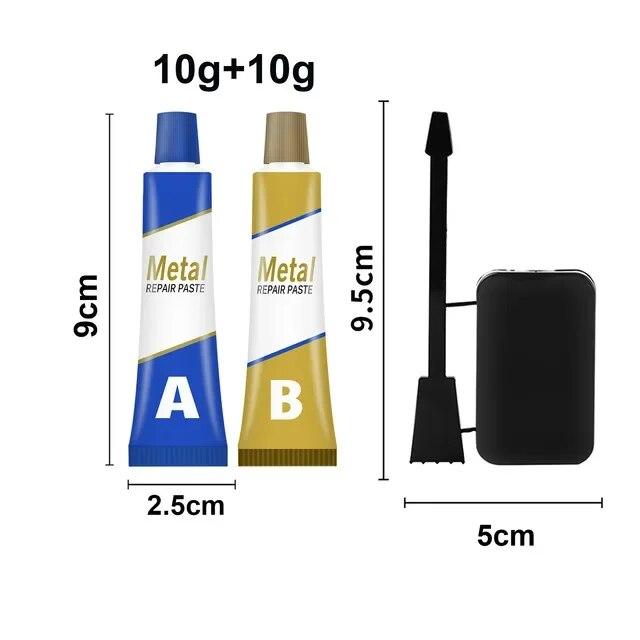 Metal Repairing Paste Adhesive Super Glue Heat Resistance Permanent Quick Dry Soldering Industrial Welding Glue DIY Home Repair