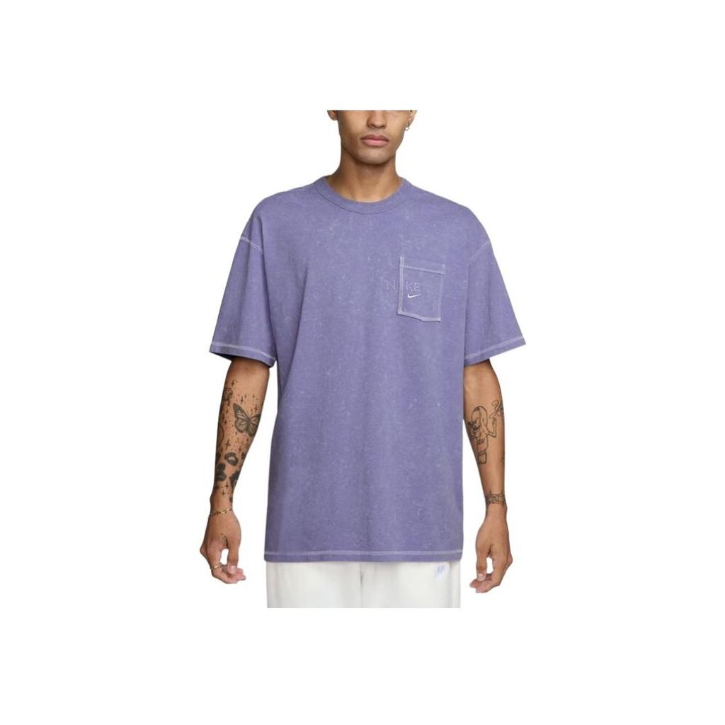 Nike Sportswear SS25 Casual Simple Round Neck Short Sleeve T-Shirt Men Tops Purple HJ0777-527
