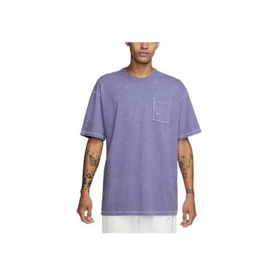 Sportswear SS25 Casual Simple Round Neck Short Sleeve T-Shirt Men Tops Purple HJ0777-527