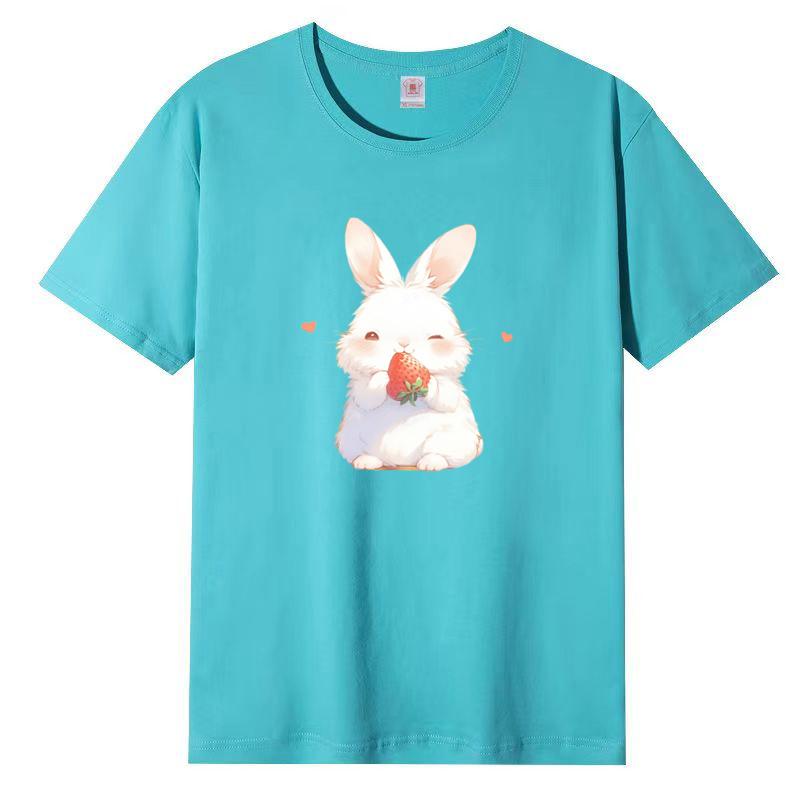 Summer New Short-sleeved T-shirt Female Cotton Loose Korean Cartoon Printing Half-sleeved Blouse