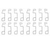 50PCS Fence Panel Clips 304 Stainless Steel Garden Railing Fixing Clamps for Fencing Installation