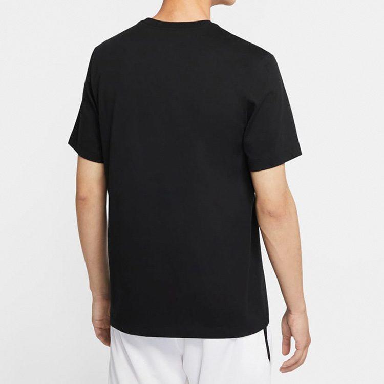 Nike T Shirts Men's Black Crew Neck Moderate Straight Fit CV1047-010