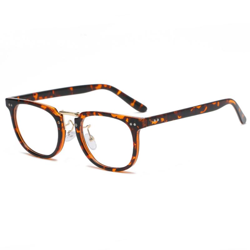 Leopard Frame Square Optical Spectacles With Prescritpion Women Men Student Short-Sight Eyewear Diopter 0 -0.5 -0.75 To -6.0