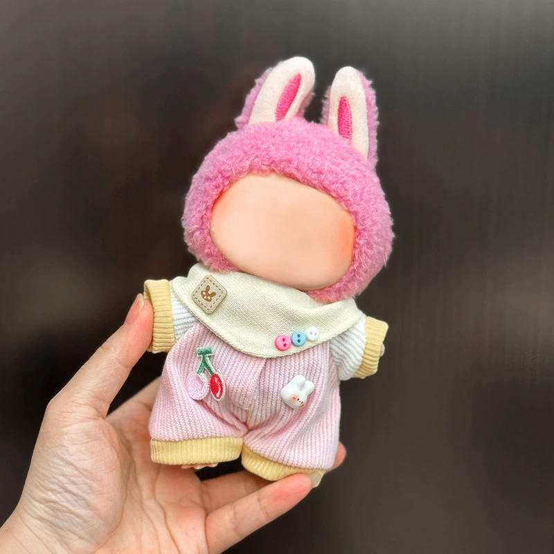 2025 New Labubu Clothes Outfit Accessories for Universal 17cm V2 V1 Plush Idol Doll's Clothing Leisure Trend Doll