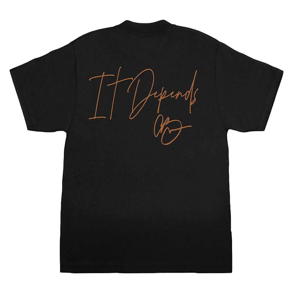 IT DEPENDS Graphic 3D Print T-shirt Rapper Chris Brown Street Style Tshirts O-neck Fashion Short Sleeve Male Camiseta Streetwear