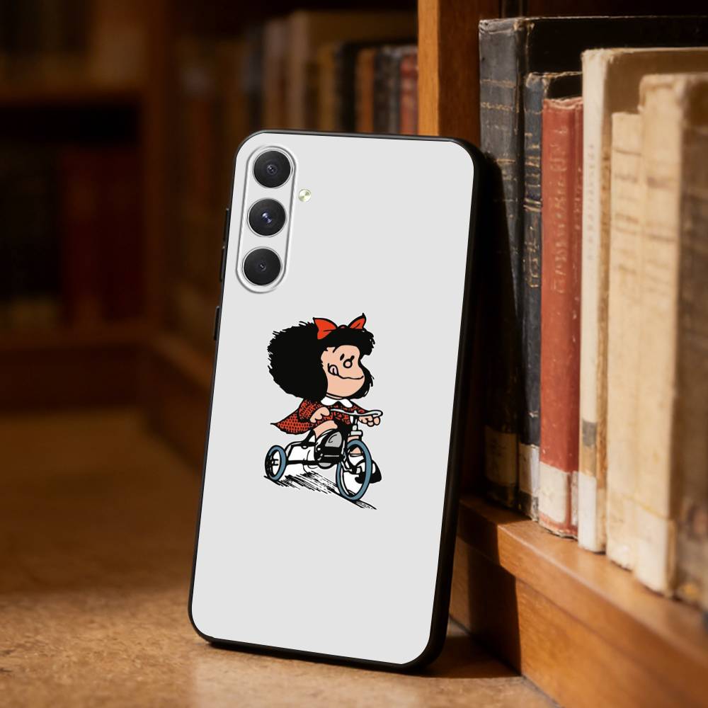 M-Mafalda World Peace Phone Case For Samsung S26,S25,S24,S23,S22,S21,Plus,Fe,Lite,Others Black Cover
