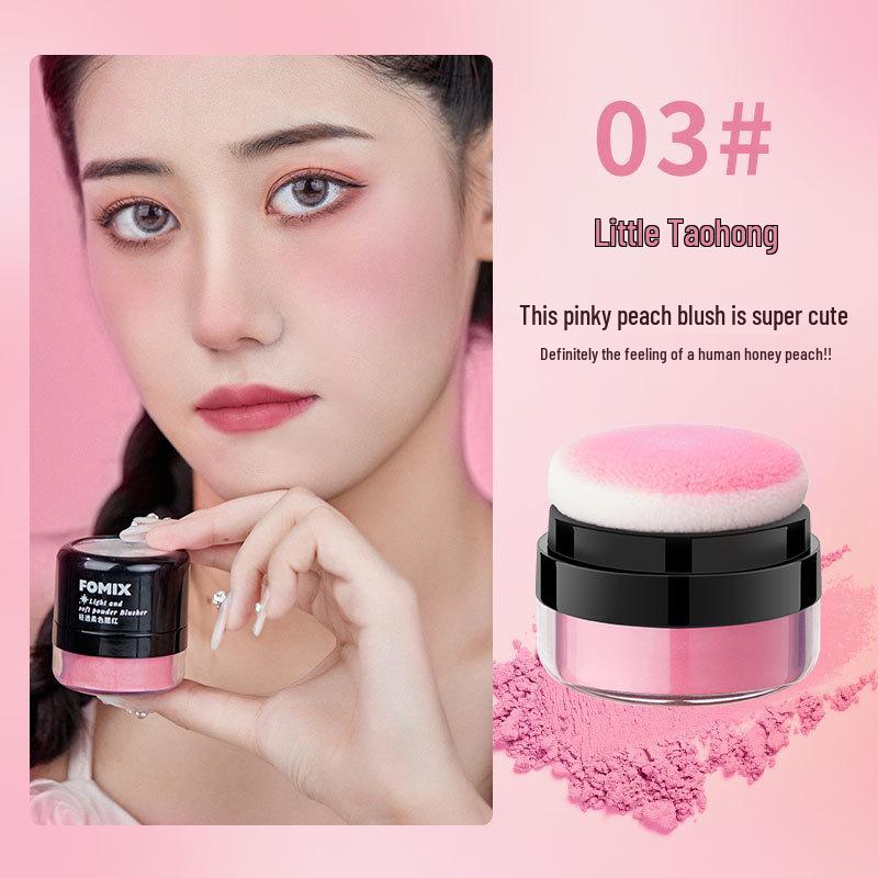 

FOMIX Soft Mist Cushion Blush: Light, Translucent, Matte, and Creamy for Contouring & Highlighting.