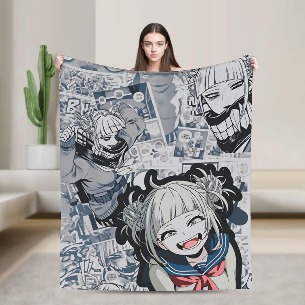 My Hero Academia Super Soft Blankets  Airplane Travel Plush Throw Blanket Aesthetic Couch Bed Flannel Bedspread Sofa Bed Cover