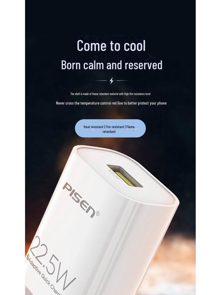 PISEN 22.5W Schnelllade-Datenkabelsatz für Huawei und Honor Android-Telefone