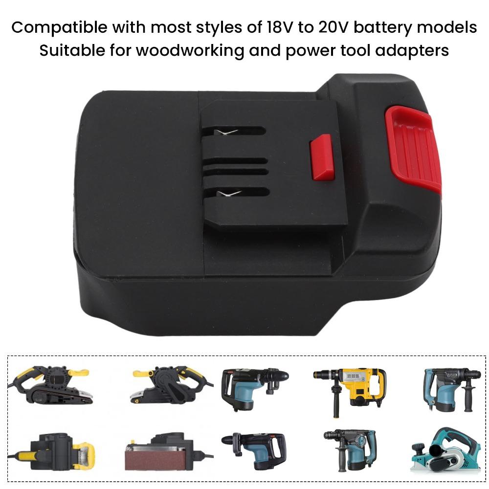 ABS-Material Batterieadapter Universeller Kurzschlussschutz Tragbarer Batterieadapter Langlebiger Batteriewandler Elektrowerkzeug