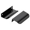 Finger Edge Pulls for Cabinets Metal Dresser Knobs Cabinet Door Pulls Knobs for Furniture Closet Wardrobe