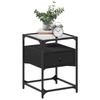 VidaXL Bedside Tables 2 Pcs Black 40x40x55 Cm Engineered Wood, Bedside Furniture, Side Table, Bed Cabinet, Cabinet 846075