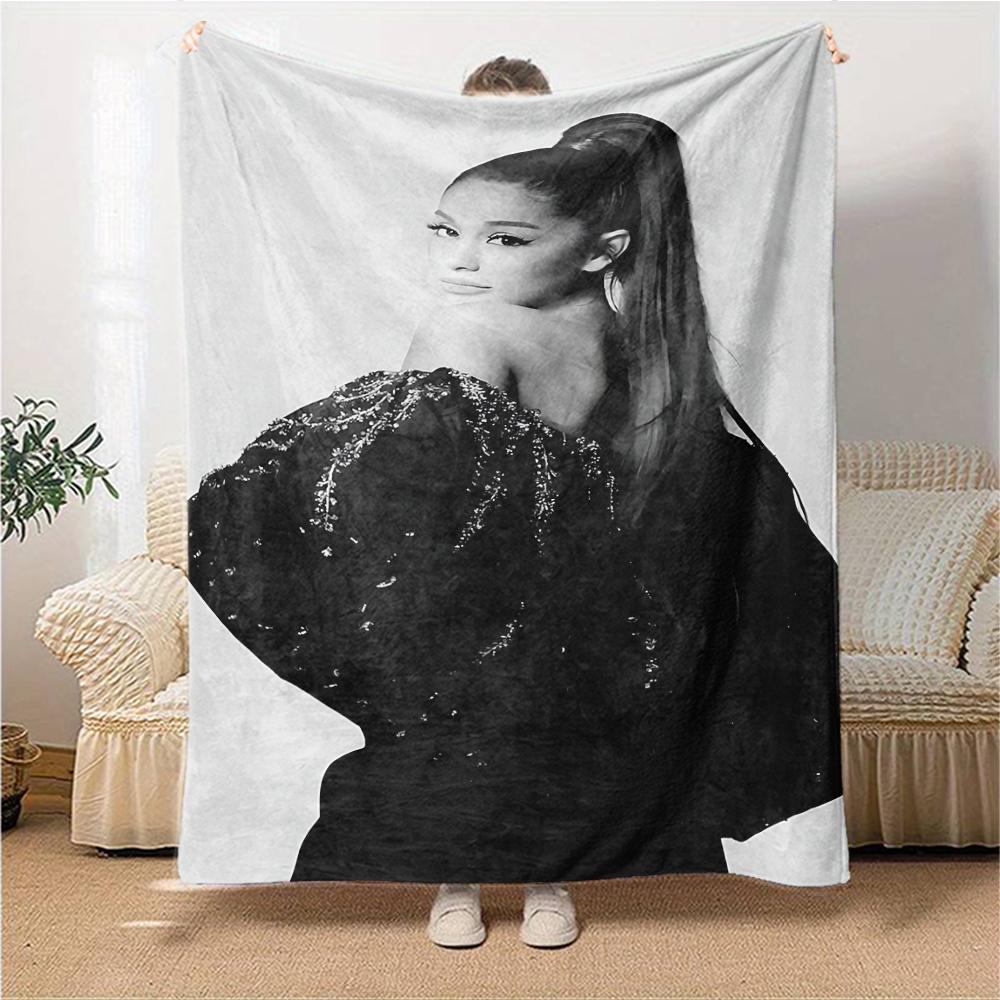 Elegant Fashion Portrait Blanket Soft Throw Blanket For Home Bedroom Bed Sofa Travel Office Solid Christmas Blanket
