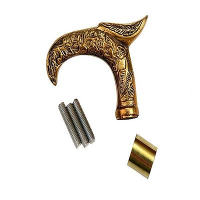 Walking Stick Handle Eagle Head Cast Brass with Outside Connector Rod