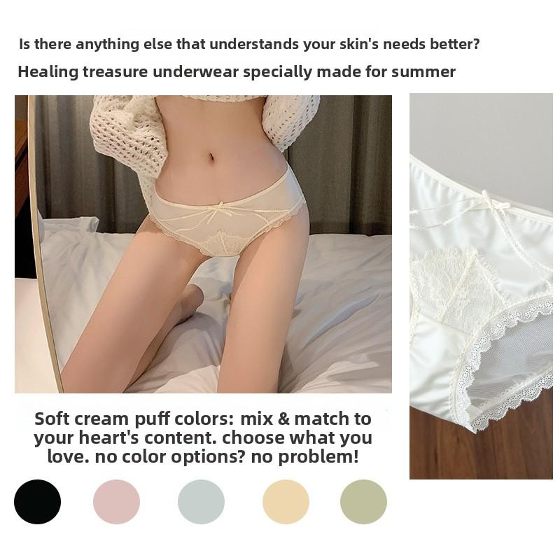 Lenjerie intimă sexy din plasă, confortabilă, prietenoasă cu pielea, respirabilă, pentru femei, primăvară și toamnă, cu dantelă