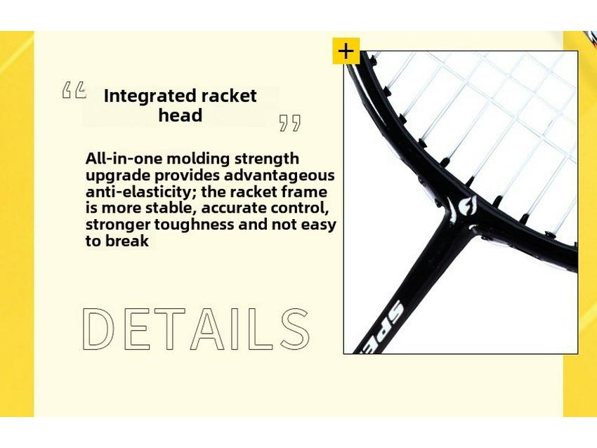 Weiyan Full Carbon Fiber Badminton Racket Set: 2 Adult One-Piece Rackets for Beginners and Competition.